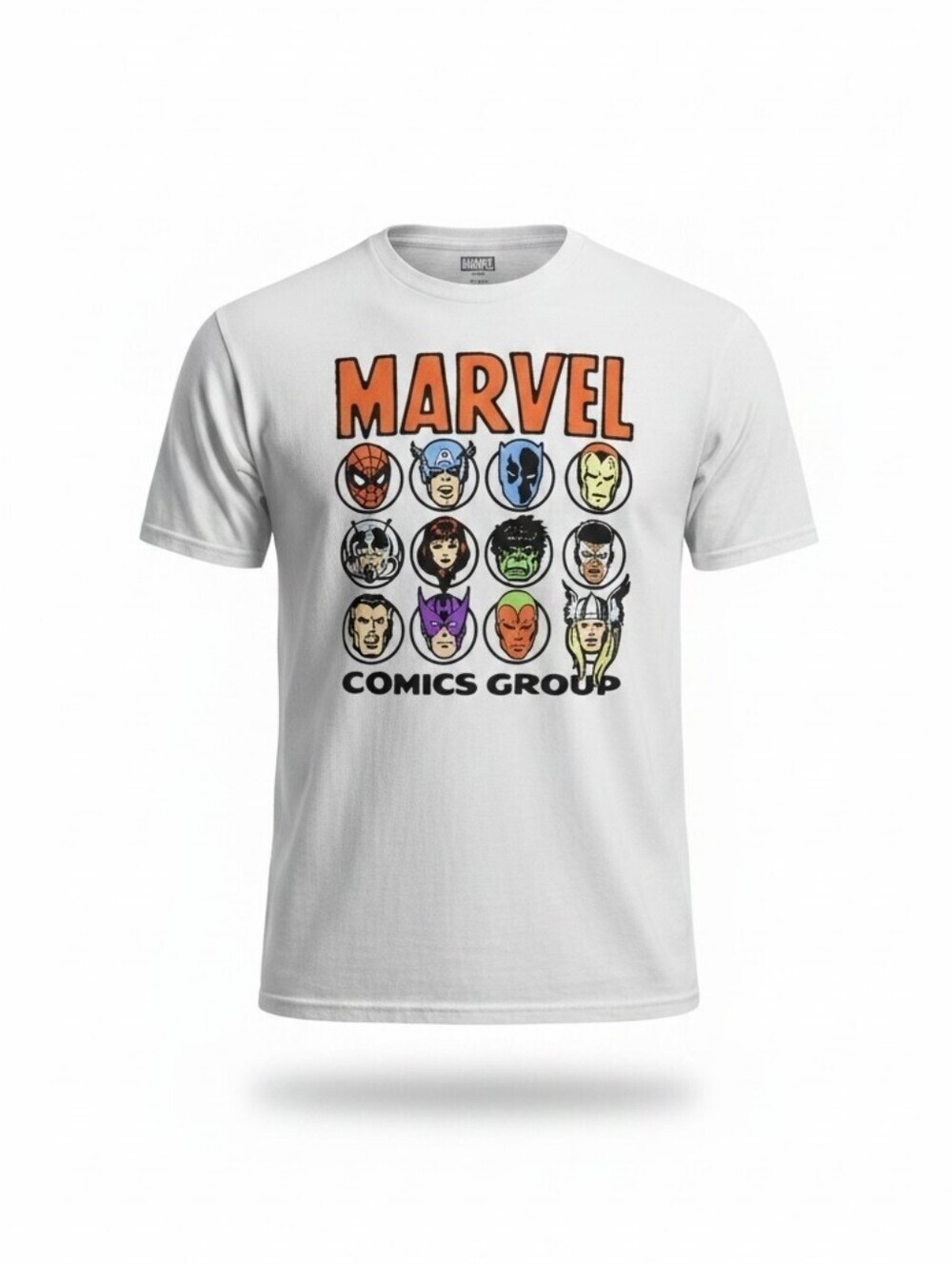 Marvel Comics Group Men's White Graphic Tee - Size XL, New